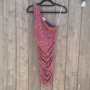 One shoulder bodycon dress